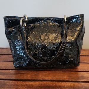 Cecconi P. Black Patent Leather Handbag
